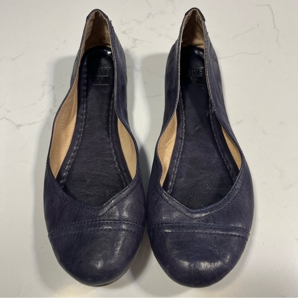 Frye Purple Leather Carson Cap Ballet Flats 6.5 - Picture 5 of 9